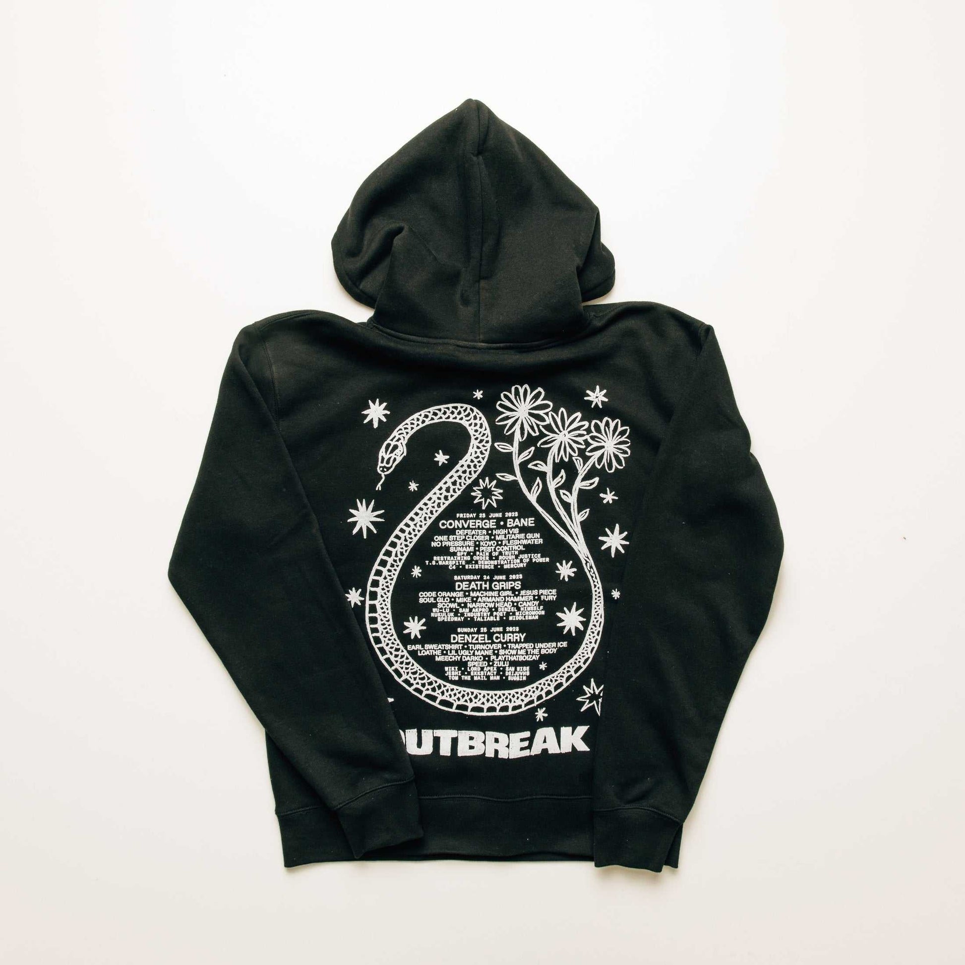 Line-up Hoodie Black Outbreak Fest Outbreak®