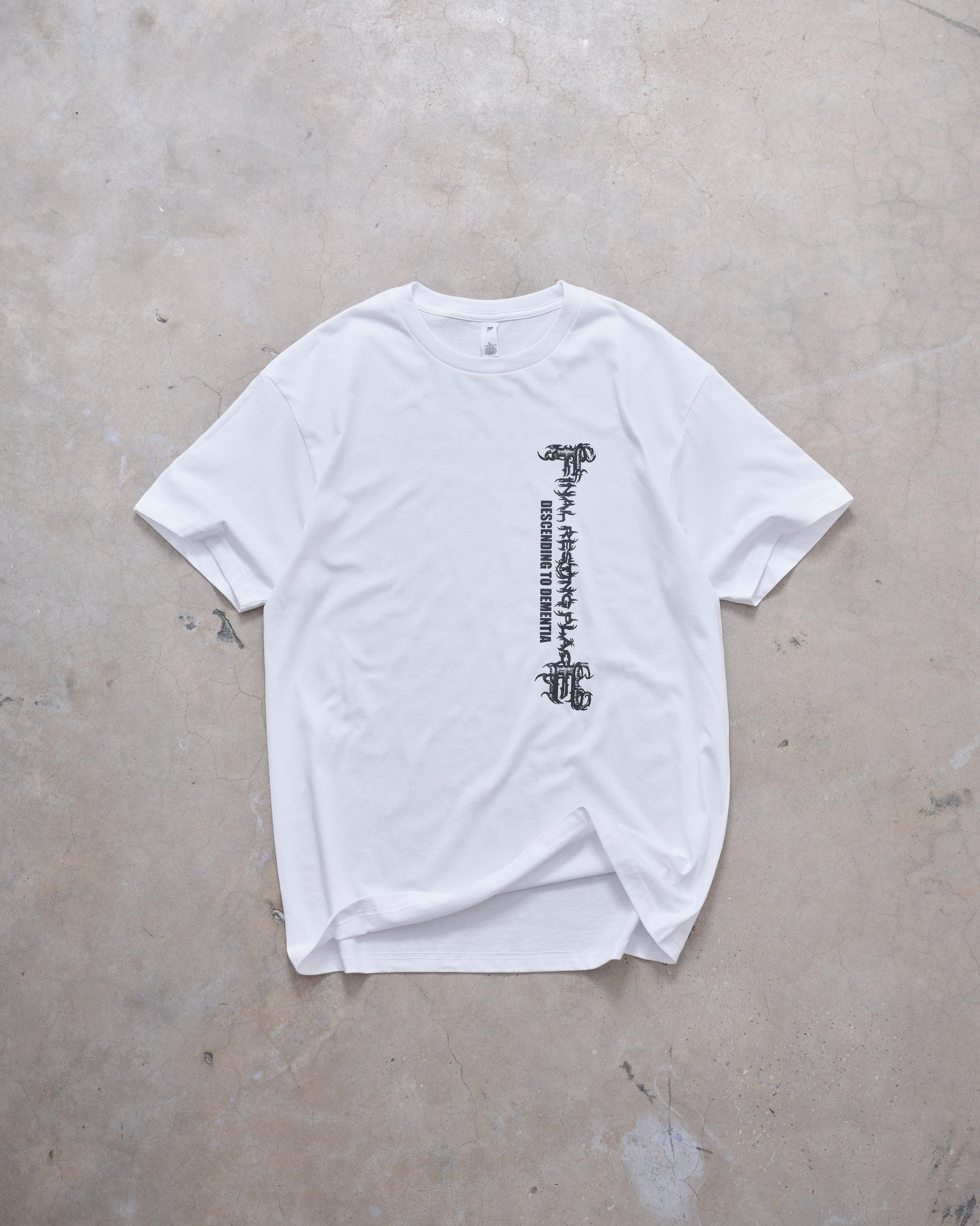 Final Resting Place white Descending to Dementia T-Shirt Outbreak® Outbreak®