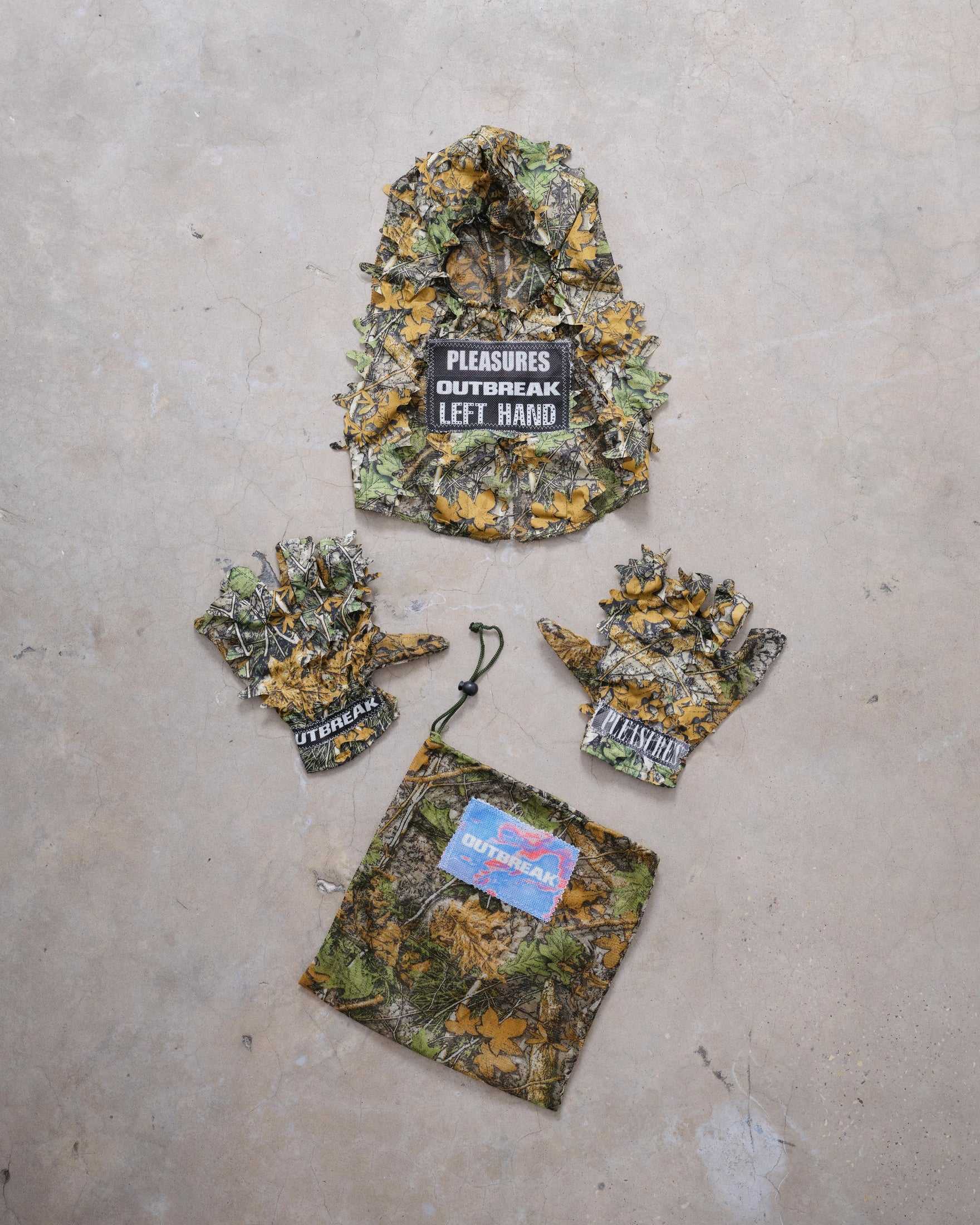 Camo Hat and Gloves | PLEASURES x LeftHand LA x Outbreak® Outbreak Fest Outbreak®