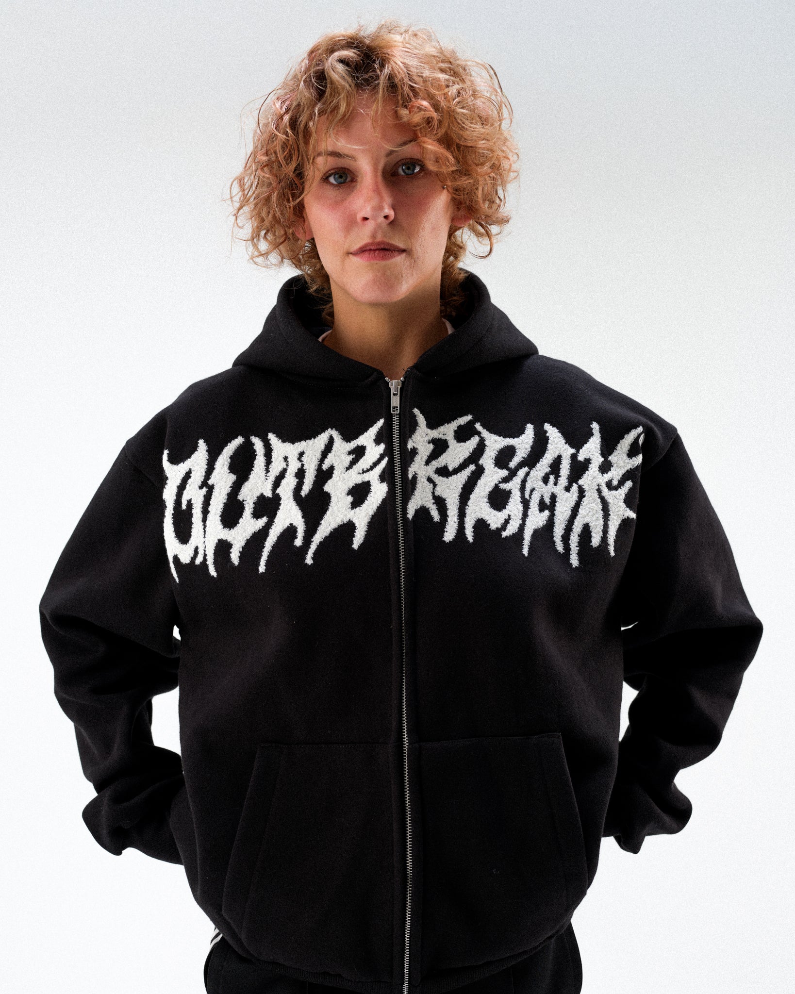 [PRE-ORDER] Outbreak Alt Black Zip Up Hoodie