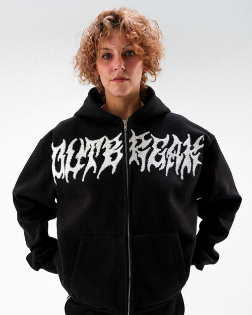 Outbreak Alt Black Zip Up Hoodie Outbreak Fest Outbreak®