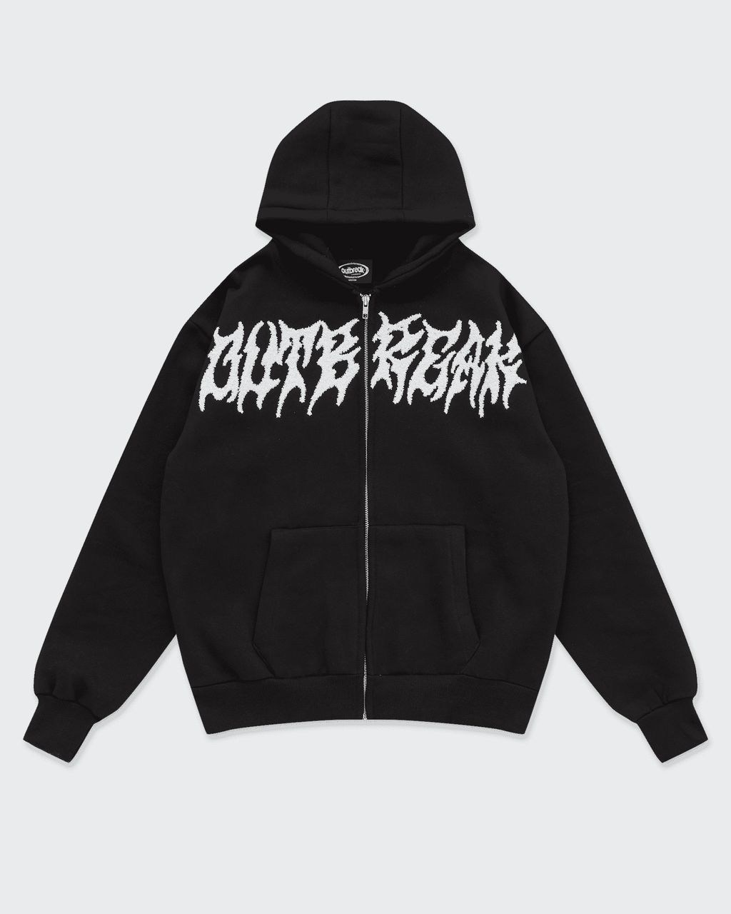 Outbreak Alt Black Zip Up Hoodie Outbreak Fest Outbreak®