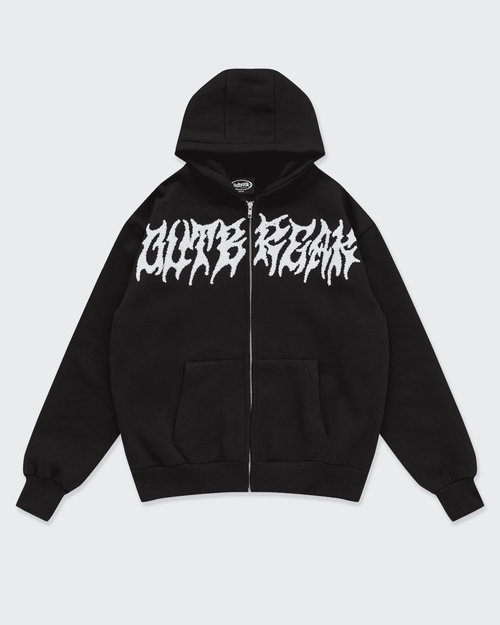 Outbreak Alt Black Zip Up Hoodie Outbreak Fest Outbreak®