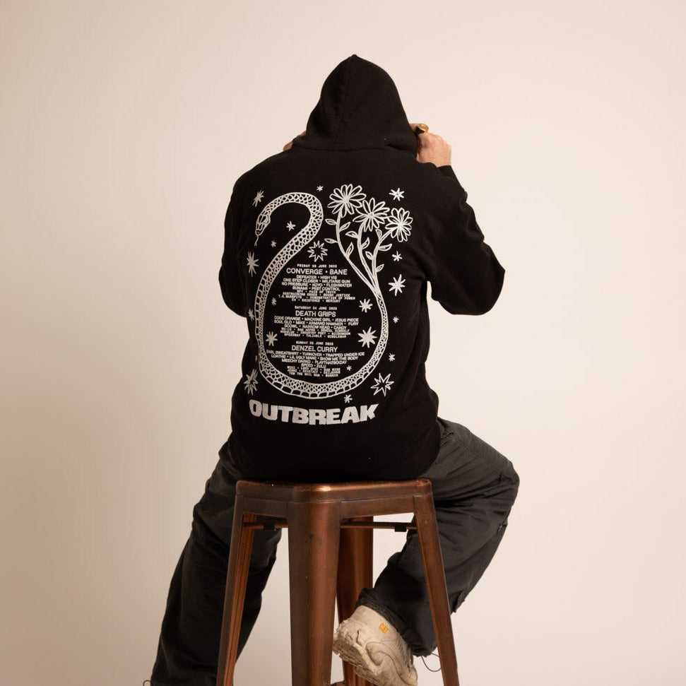 Line-up Hoodie Black Outbreak Fest Outbreak®