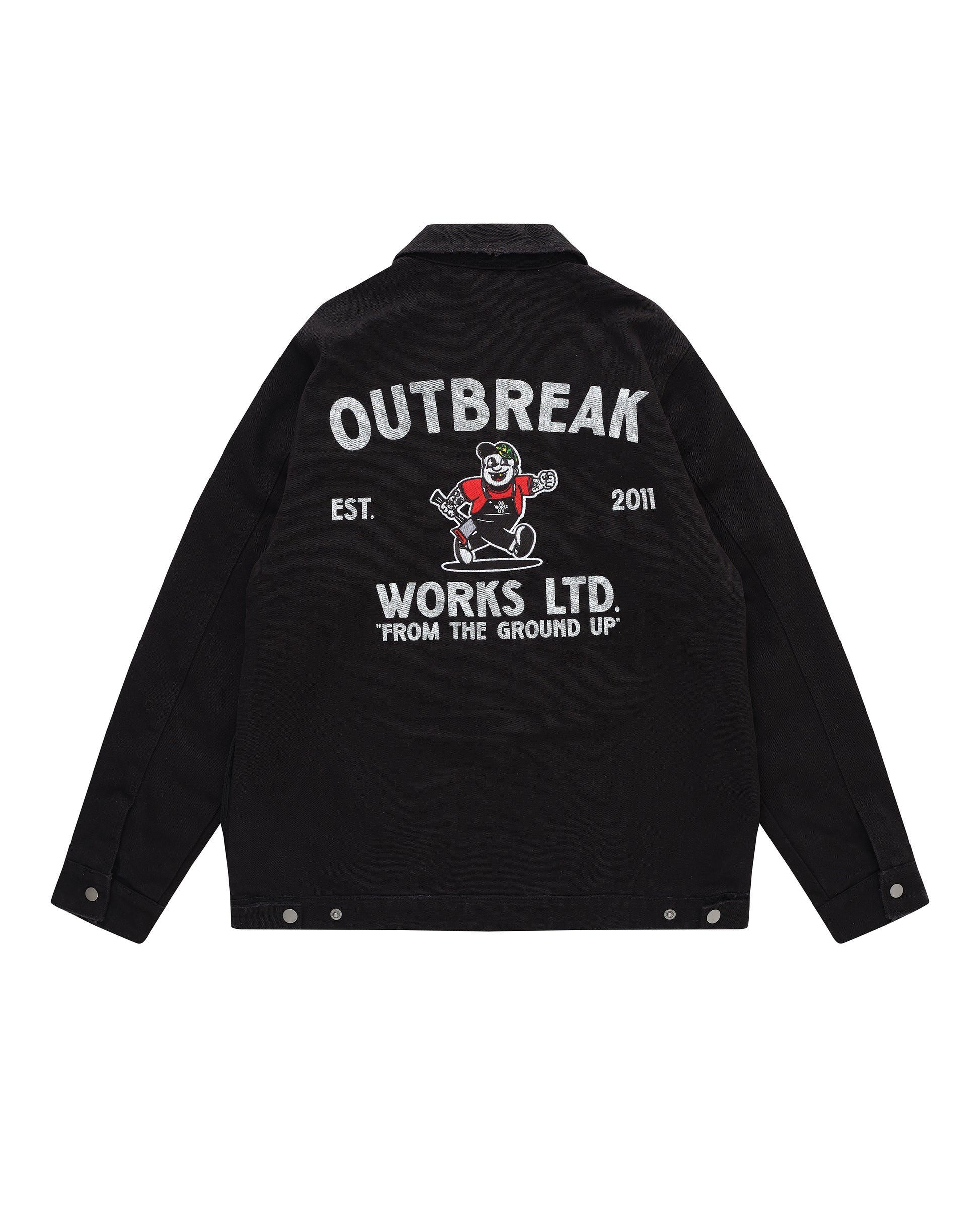 Outbreak® Works Canvas Workwear Jacket Black