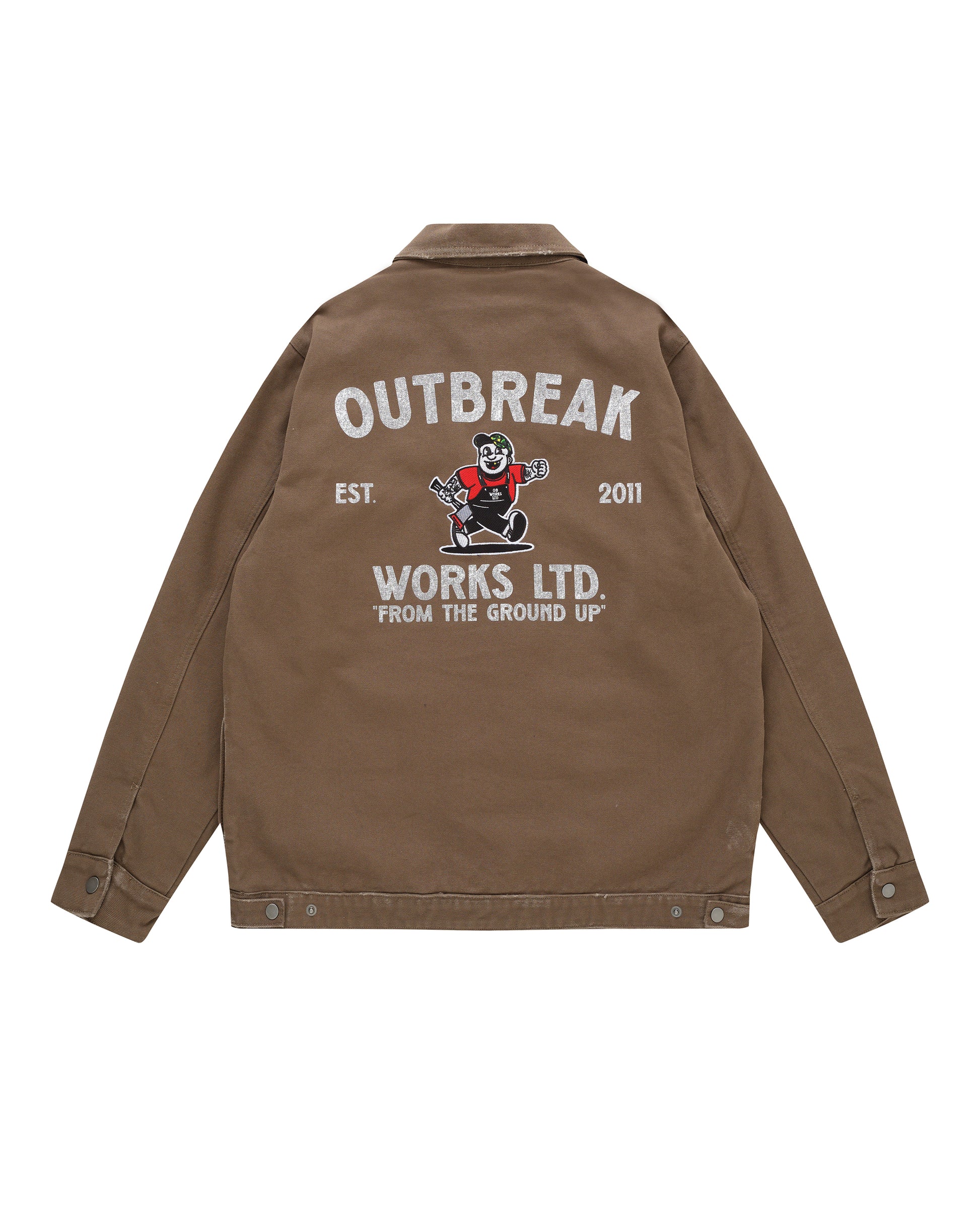 Outbreak® Works Canvas Workwear Jacket Brown