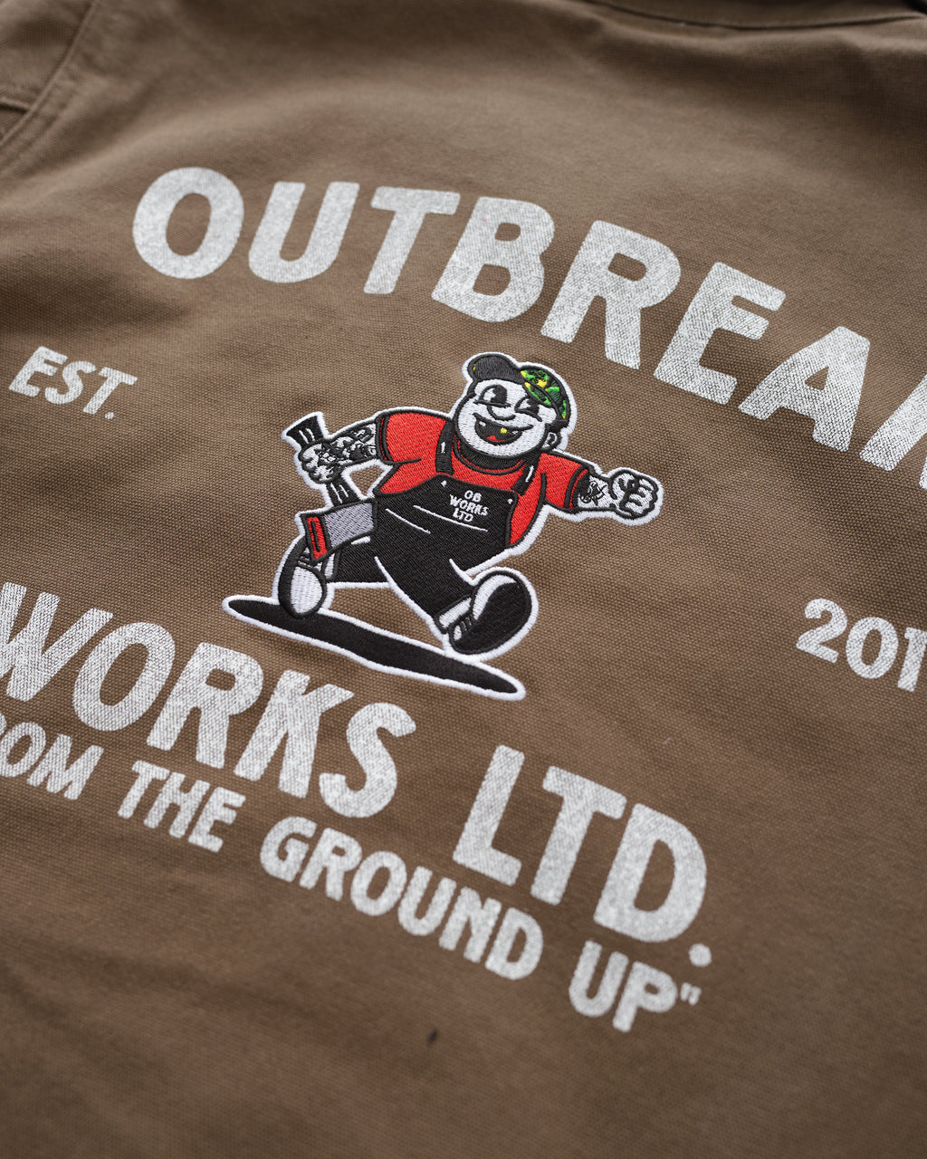 Outbreak® Works Canvas Workwear Jacket Brown
