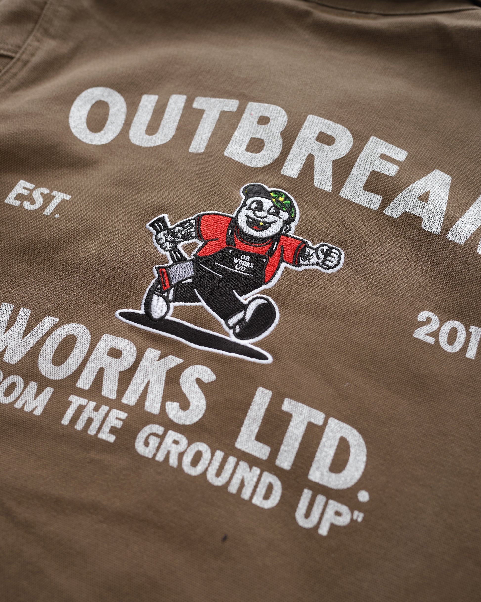 Outbreak® Works Canvas Workwear Jacket Brown