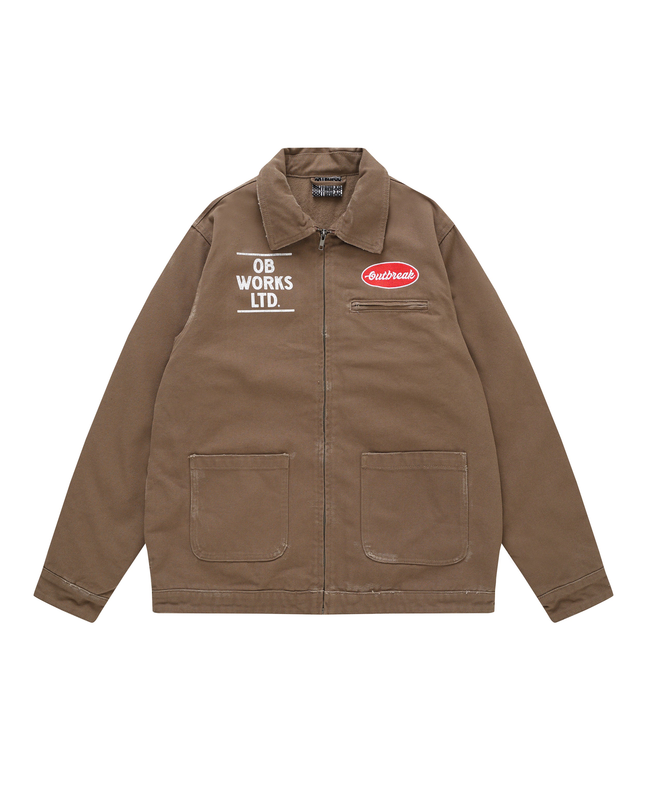 Outbreak® Works Canvas Workwear Jacket Brown