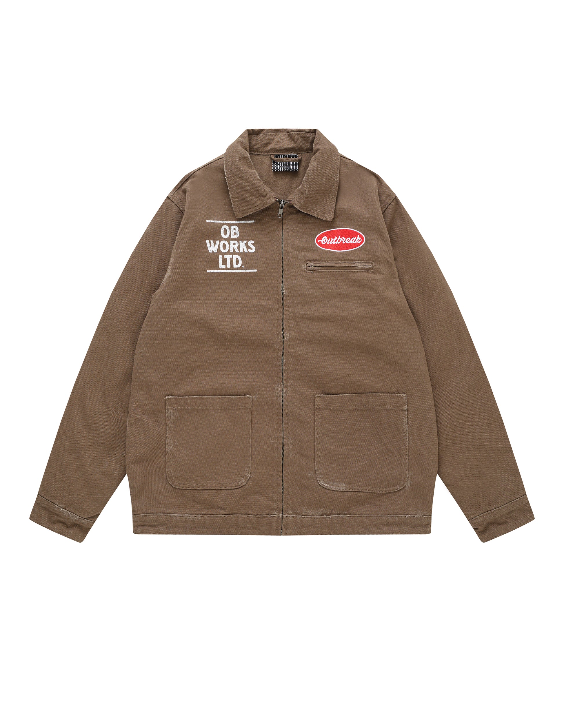 Outbreak® Works Canvas Workwear Jacket Brown