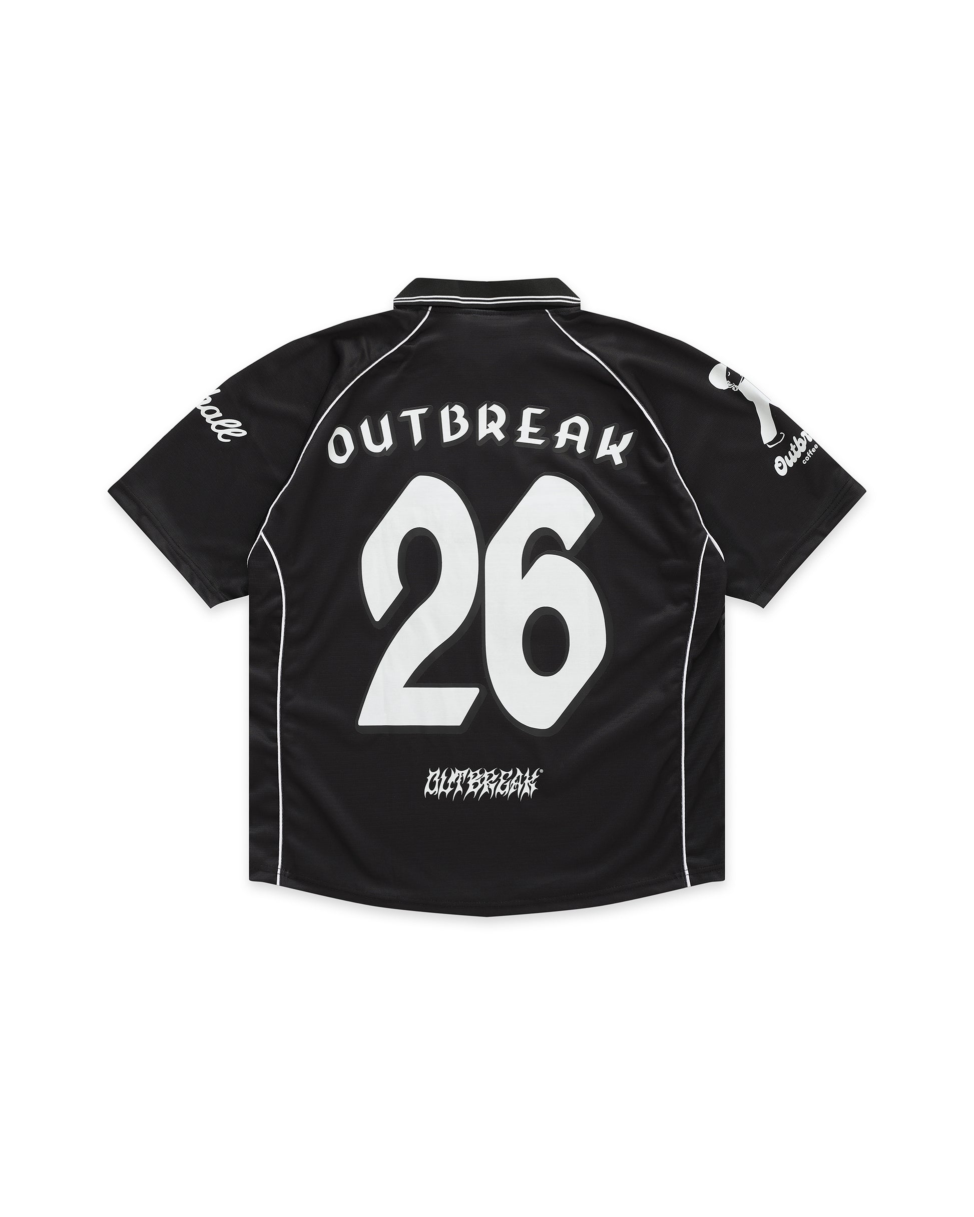 Outbreak® Football Shirt 26 Black [PRE-ORDER]