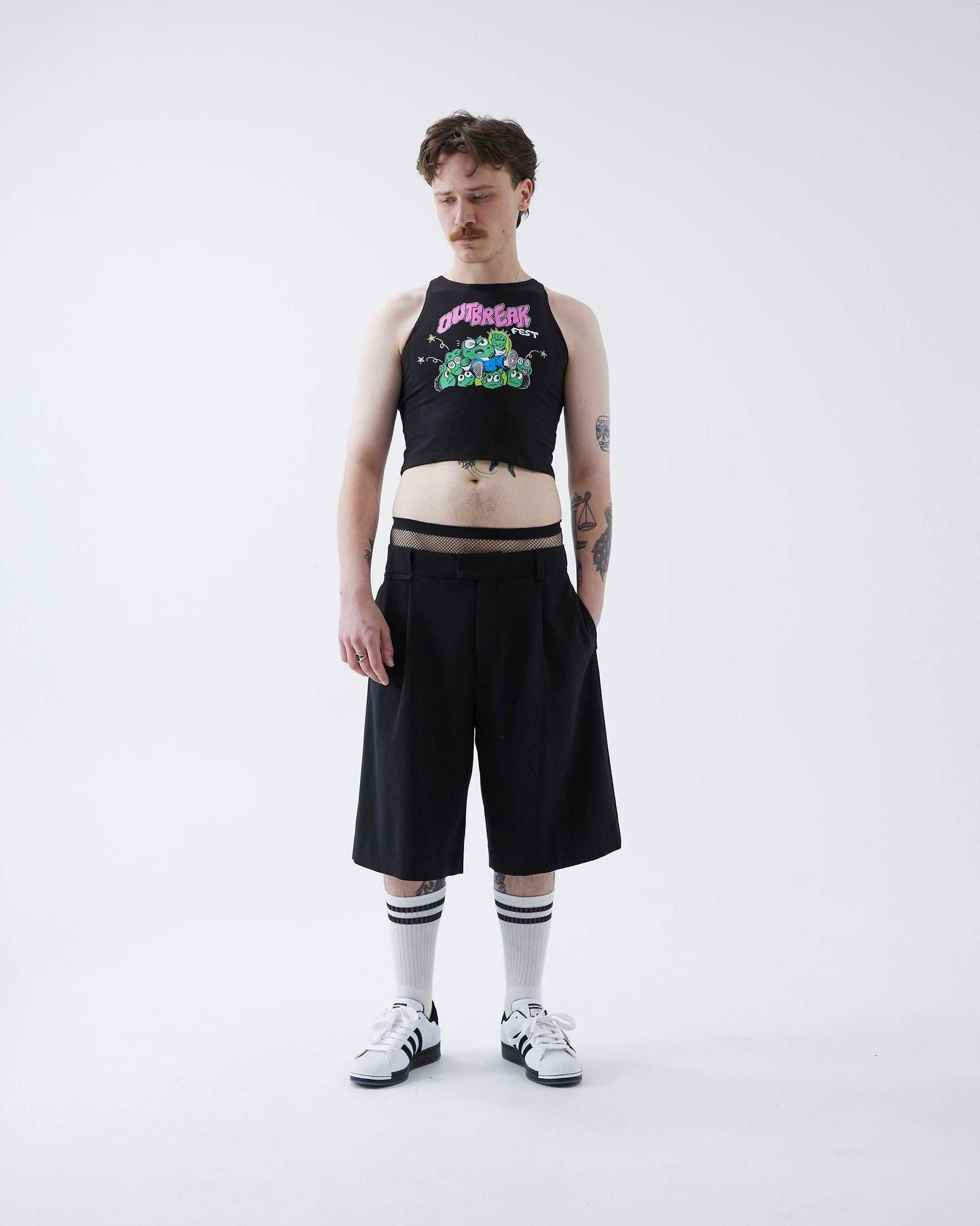 Frog Crop Top Black Outbreak Fest Outbreak®