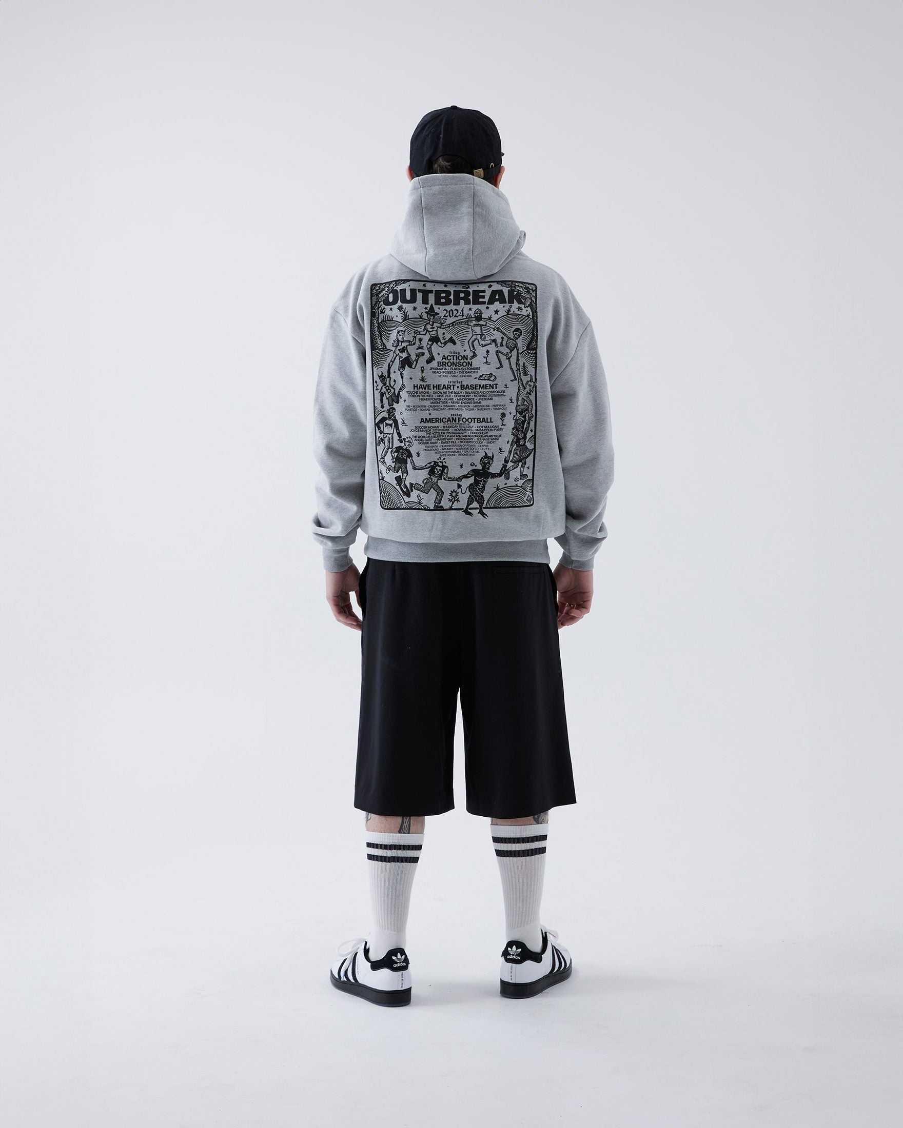 Line-up Hoodie Grey Outbreak Fest Outbreak®