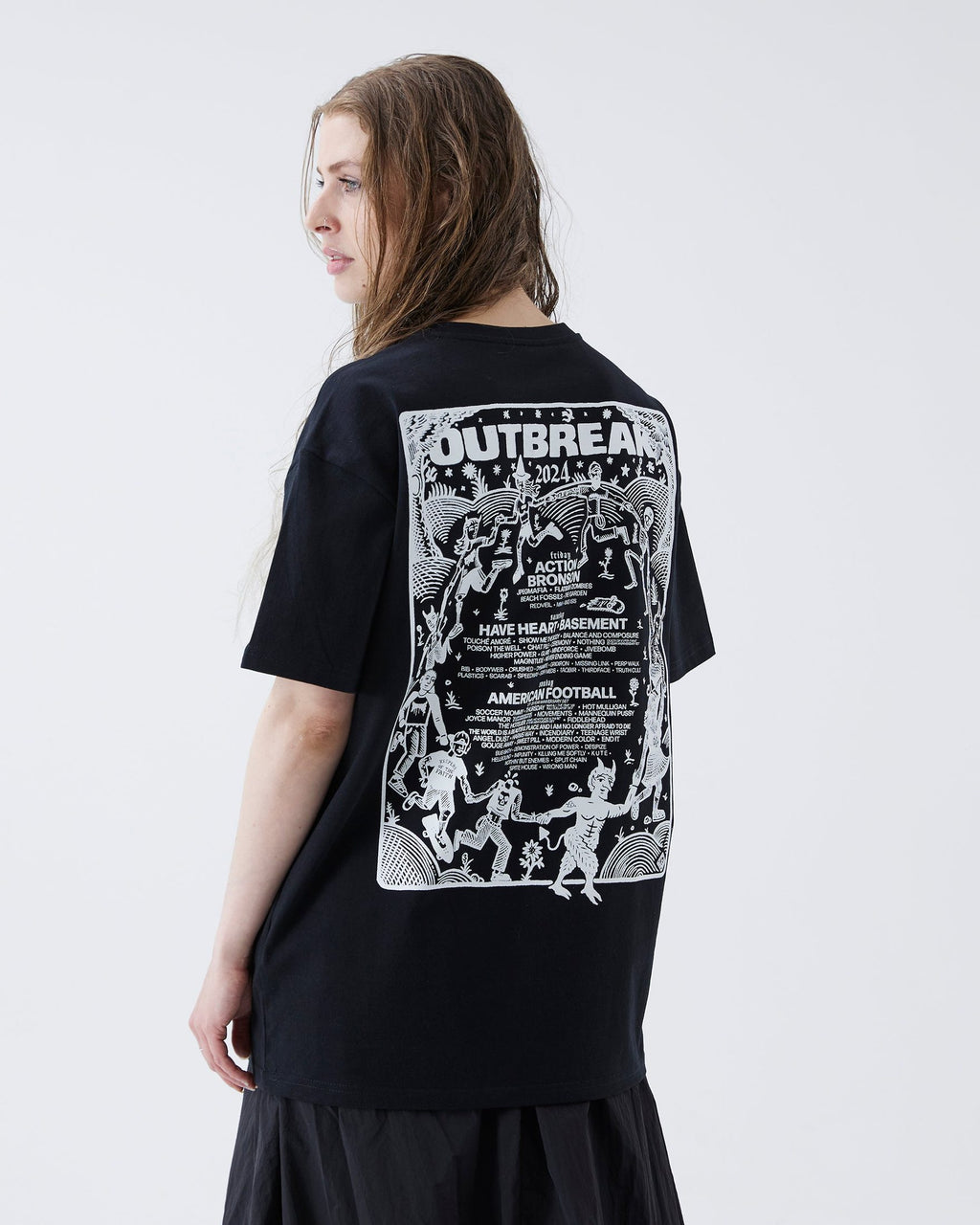 Line-up T-Shirt Black Outbreak Fest Outbreak®