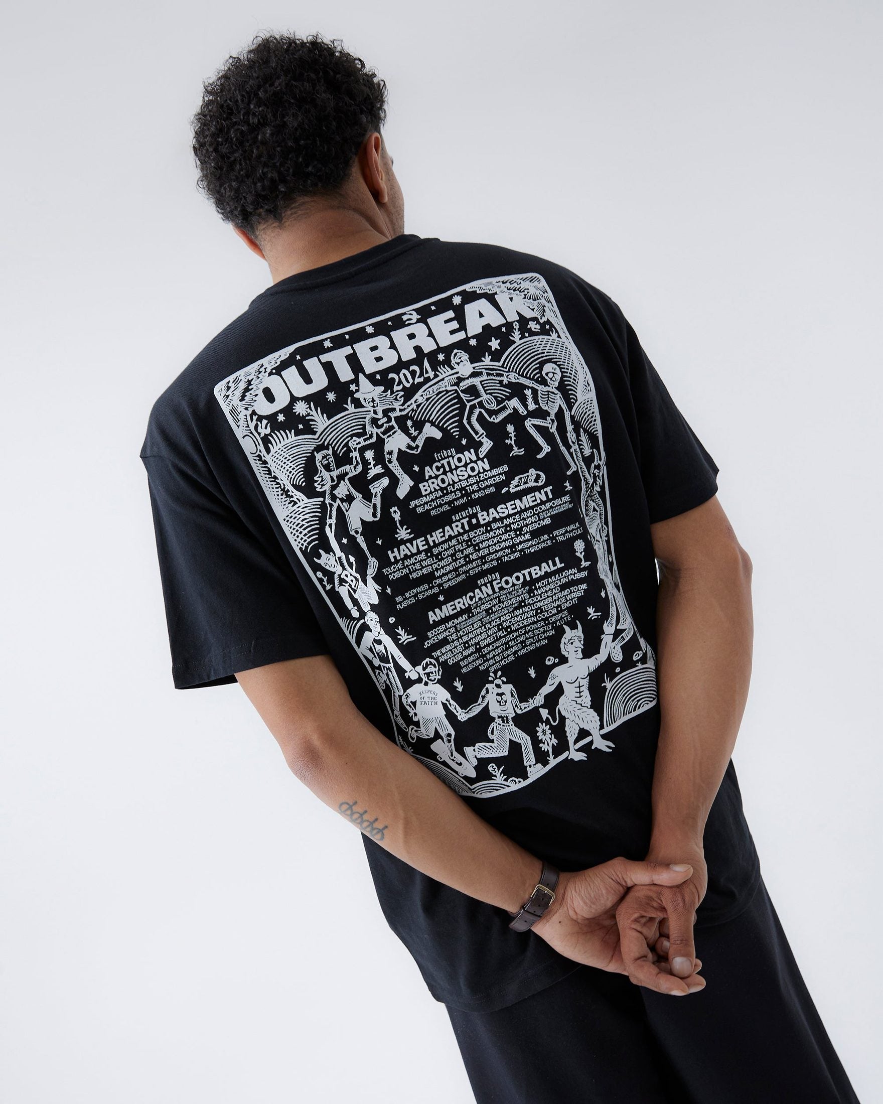 Line-up T-Shirt Black Outbreak Fest Outbreak®
