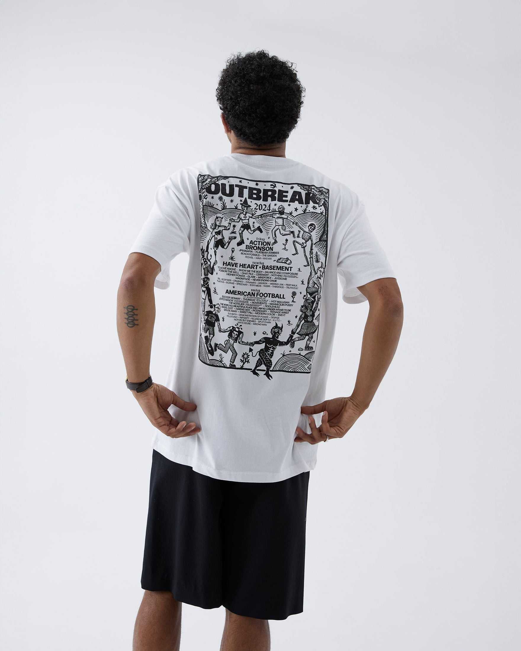 Line-up T-Shirt White Outbreak Fest Outbreak®
