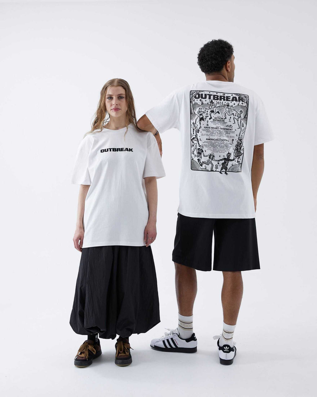 Line-up T-Shirt White Outbreak Fest Outbreak®