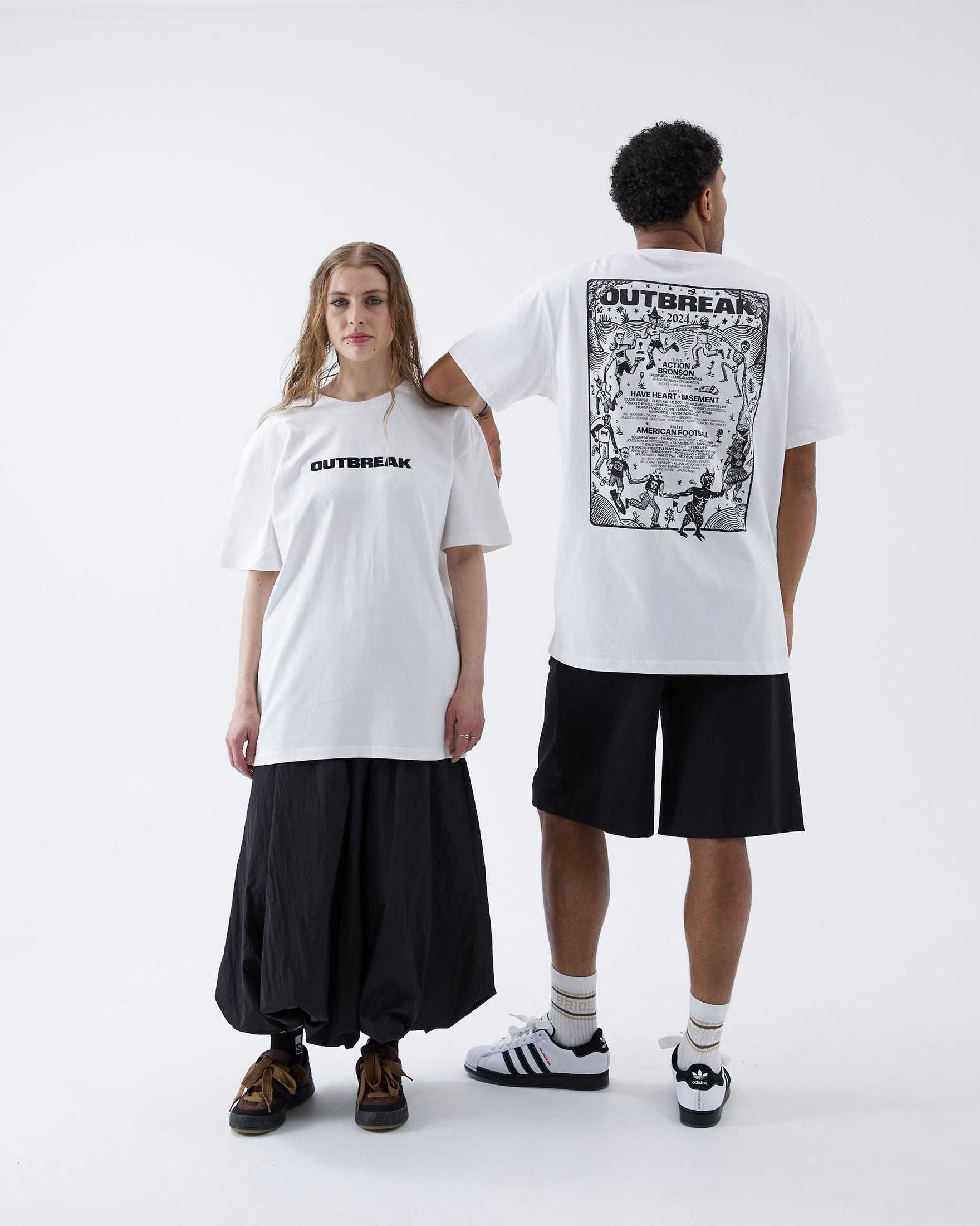 Line-up T-Shirt White Outbreak Fest Outbreak®
