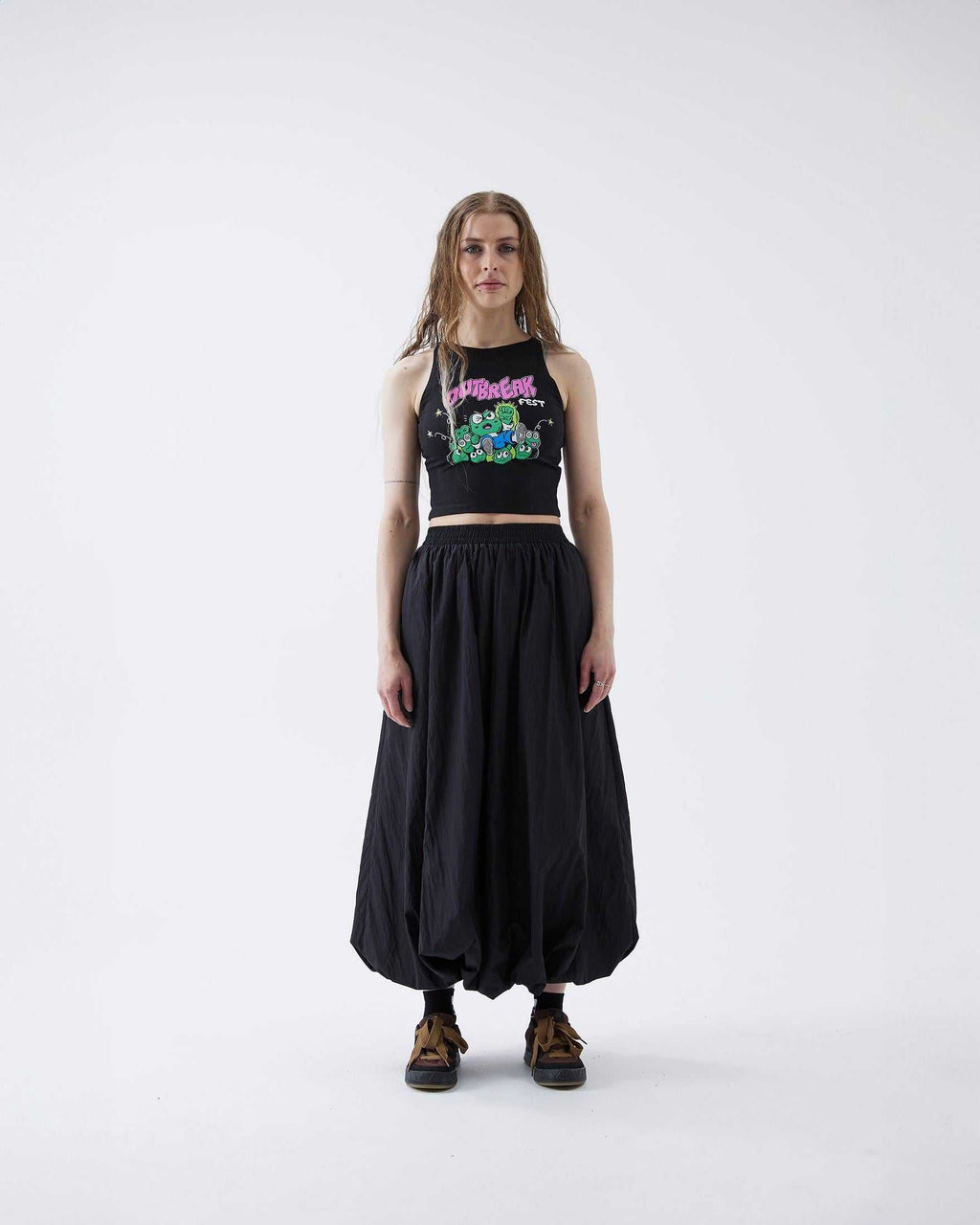 Frog Crop Top Black Outbreak Fest Outbreak®