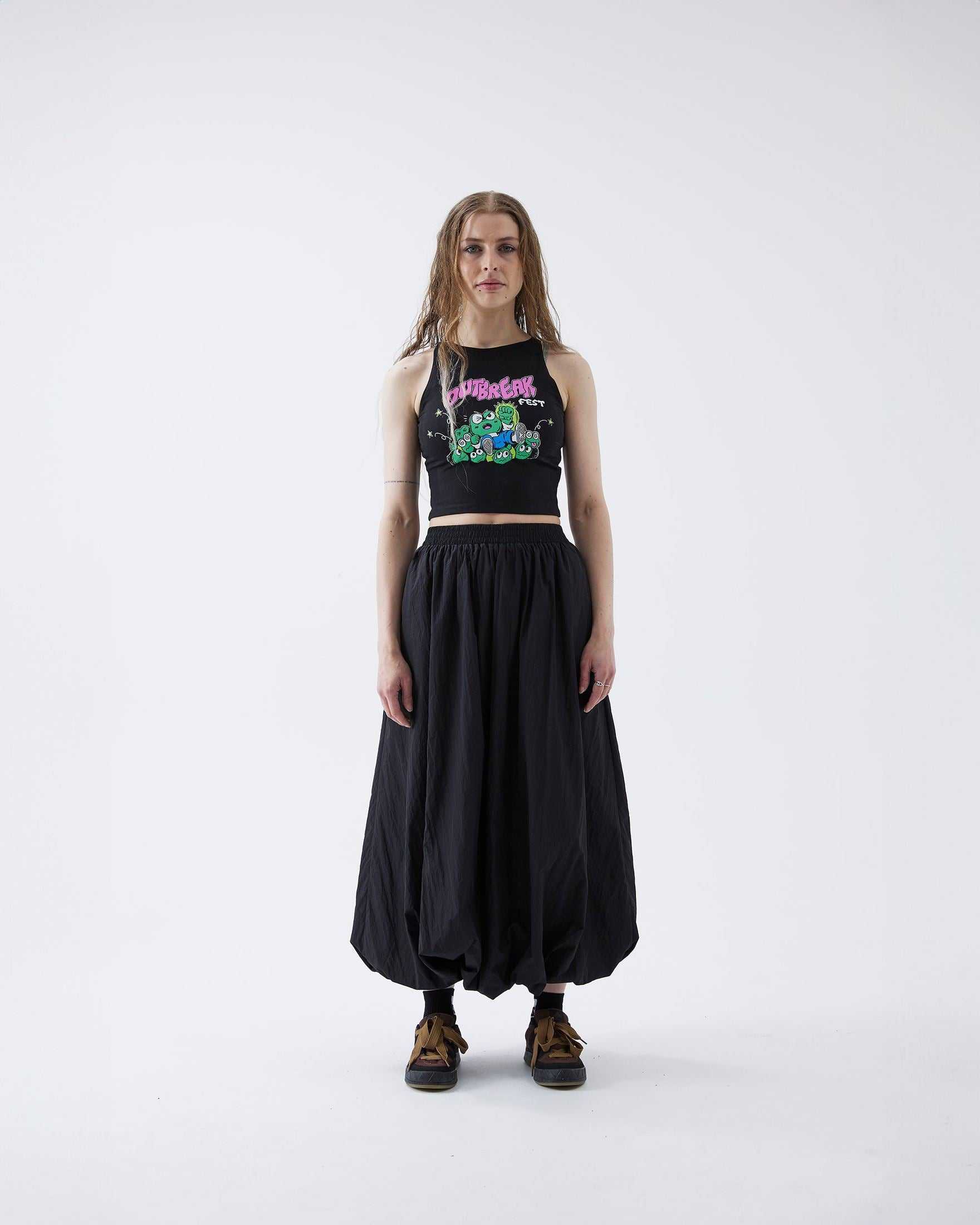 Frog Crop Top Black Outbreak Fest Outbreak®