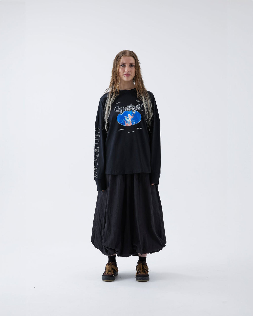 Long Sleeved T-Shirt Black Outbreak Fest Outbreak®
